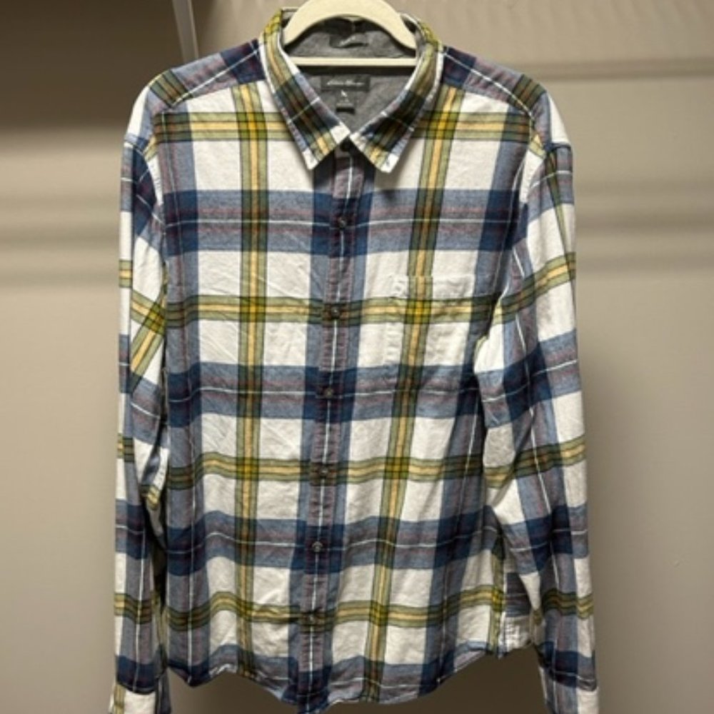 Mens XL Eddie Bauer Flannel Button-down